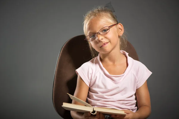 School little girl — Stock Photo, Image