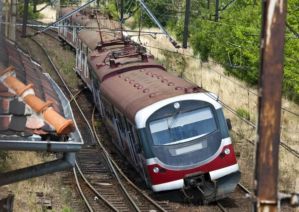 Trein ontsporing — Stockfoto