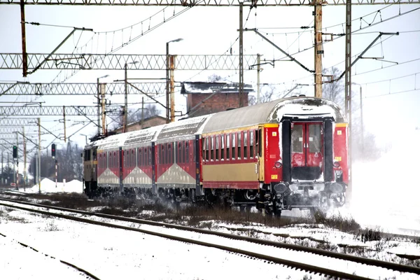 Comboio de passageiros — Fotografia de Stock