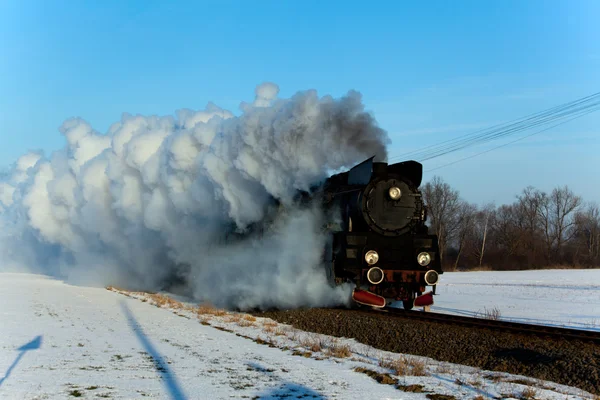 Old retro steam train Stock Image