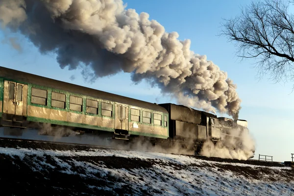 Tren de vapor retro viejo —  Fotos de Stock