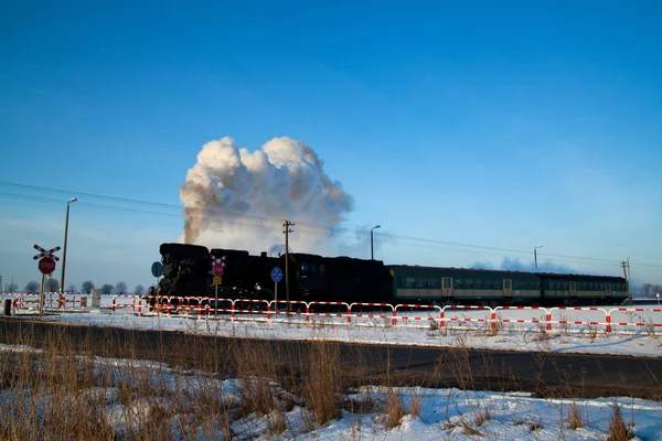 Vecchio treno a vapore retrò — Foto Stock