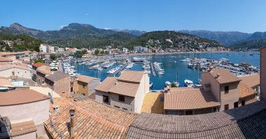 Panorama görünümünü port de Nottingham Mallorca, İspanya
