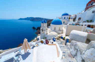 santorini, Yunanistan, oia güzel beyaz Köyü