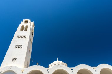 santorini, Yunanistan, oia, güzel beyaz churcg