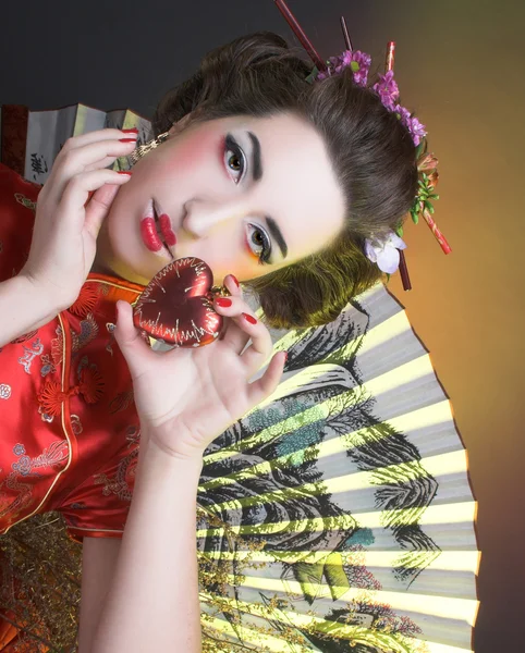 日本スタイルの女の子 — ストック写真