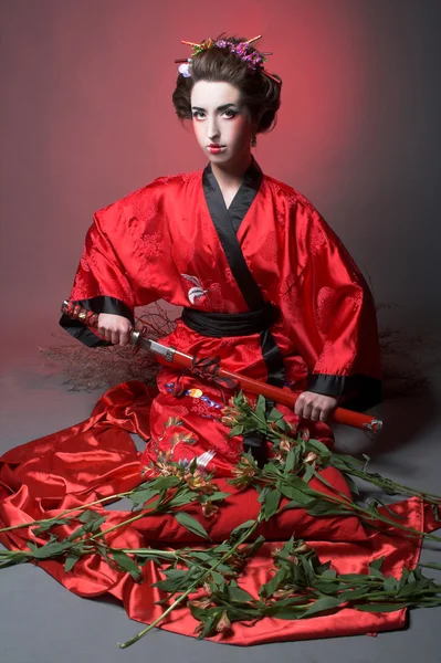 Chica en estilo japanise — Foto de Stock