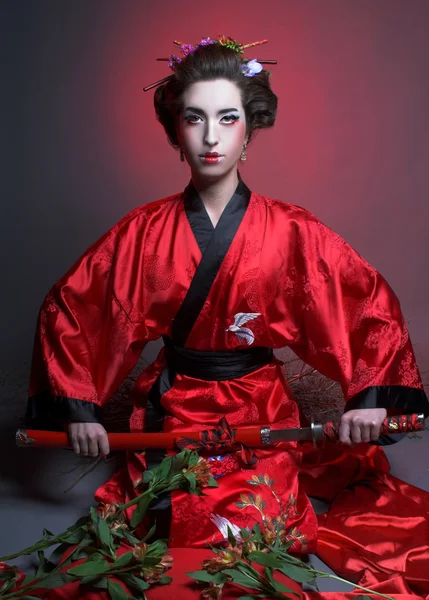 Mädchen in japanischem Stil — Stockfoto