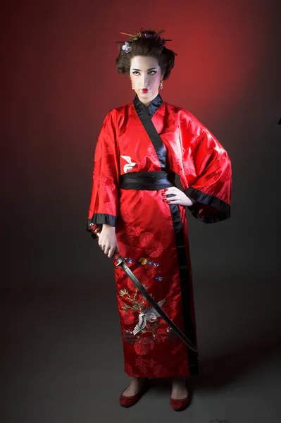 Chica en estilo japanise — Foto de Stock