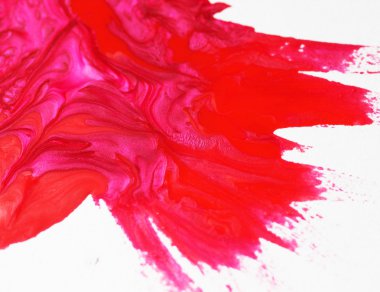 pembe ve kırmızı oje damla