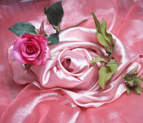 Seda rosa . —  Fotos de Stock