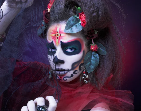 Santa Muerte Ordförande. — Stockfoto