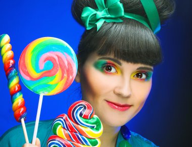 sevimli tombul kadın