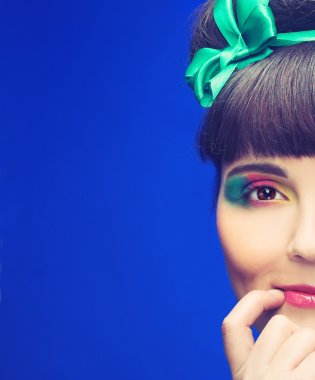 sevimli tombul kadın