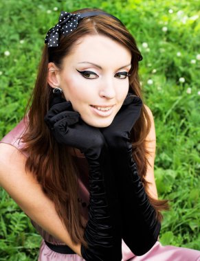 Vintage genç kadın