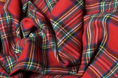 ekose desenli kumaş.