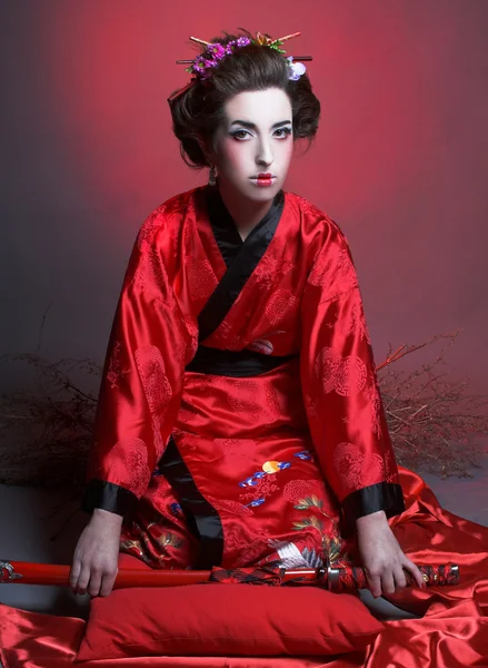 Dziewczyna w japanise stylu — Zdjęcie stockowe