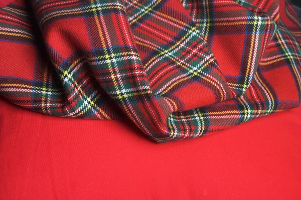 ekose desenli kumaş.