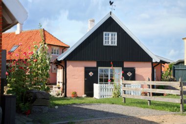 evler skerries bornholm sahil Adası, svaneke, Danimarka