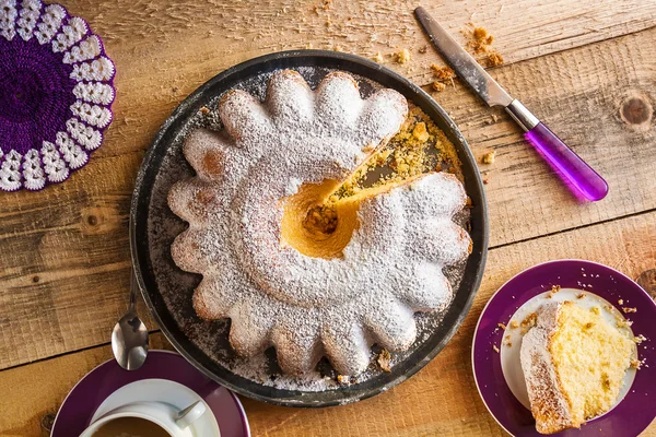 Pastel de hornear alimentos masa dulces postre café — Foto de Stock