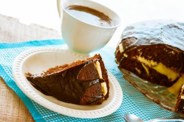 kakao kek tatlı kek tatlı kahve fincanı