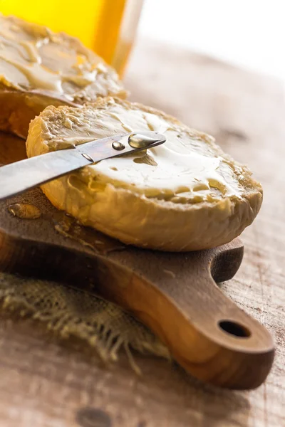 Rollo miel pan comida vintage — Foto de Stock