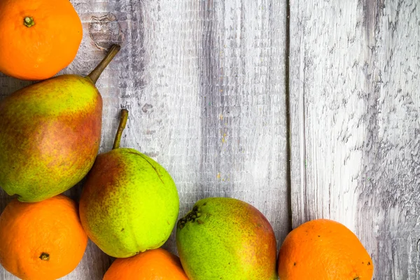 Fondo fruta mercado madera otoño comida naturaleza caída — Foto de Stock