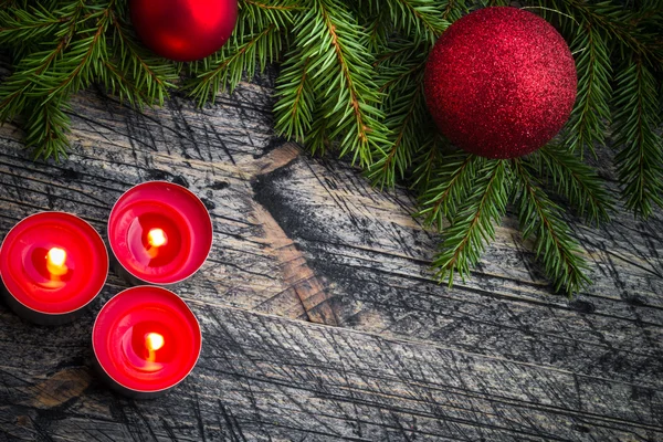 Julgran ljus trä jul — Stockfoto