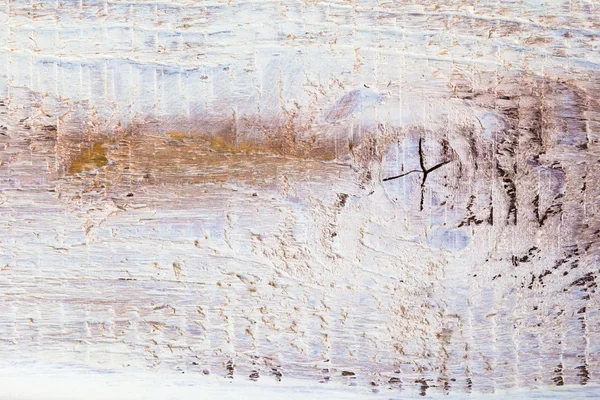Grobe Holzplanke weiß lackiert — Stockfoto