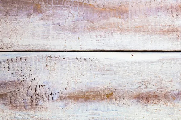 Prancha de madeira áspera pintada de branco — Fotografia de Stock