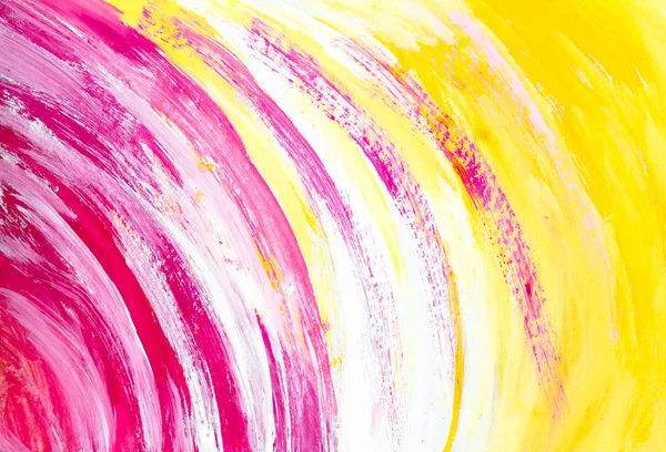 Yellow watercolor background colored circles — Stock Photo, Image