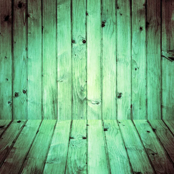 Interior room wooden walls floors — Stock Photo, Image