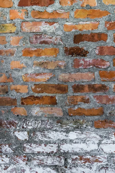 Gamla försvar väggen röd tegel — Stockfoto