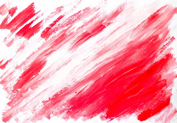 Абстрактний червоно-білий фон розмальований акварель — стокове фото