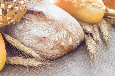 taze ekmek gevrek rulo kompozisyon