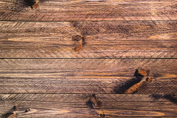 Parede pranchas de madeira pintadas de marrom — Fotografia de Stock