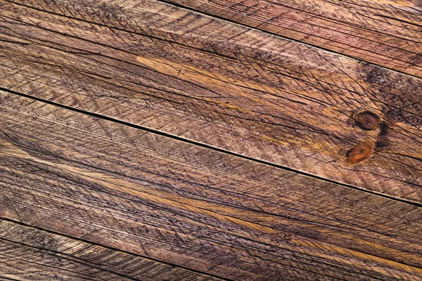 Wall wooden planks painted brown — Stock Photo, Image