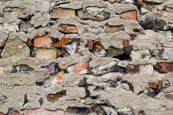 Old defense wall red bricks — Stock Photo, Image