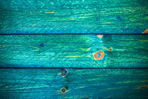 Parede pranchas de madeira pintadas de verde — Fotografia de Stock