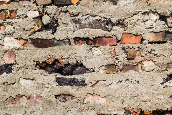 Old defense wall red bricks — Stock Photo, Image