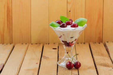 tatlı meyve kiraz ahşap arka plan