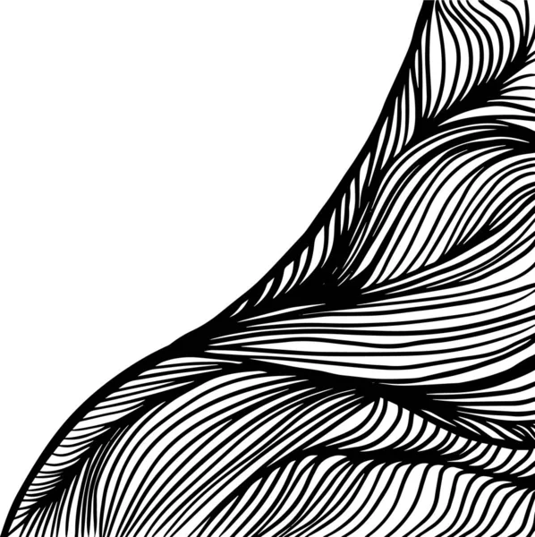 Monochromer Hintergrund mit eleganten Linien. Vektorillustration — Stockvektor