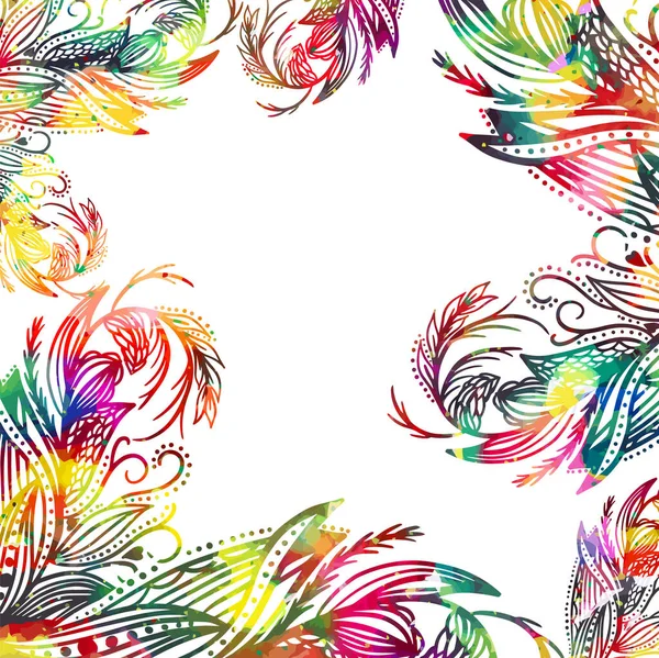 Fond abstrait multicolore de lignes et de papillons. Illustration vectorielle — Image vectorielle