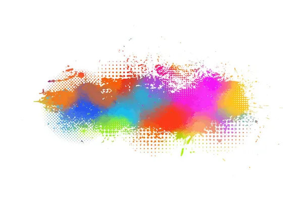 Oggetti di macchie multicolori. illustrazione vettoriale — Vettoriale Stock