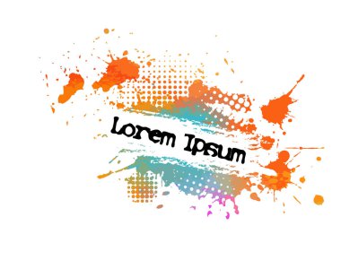 Metin için soyut çok renkli lekeler. Vektör illüstrasyonu