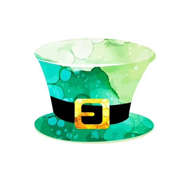 Cappello verde. Buon San Patrizio. Illustrazione vettoriale — Vettoriale Stock