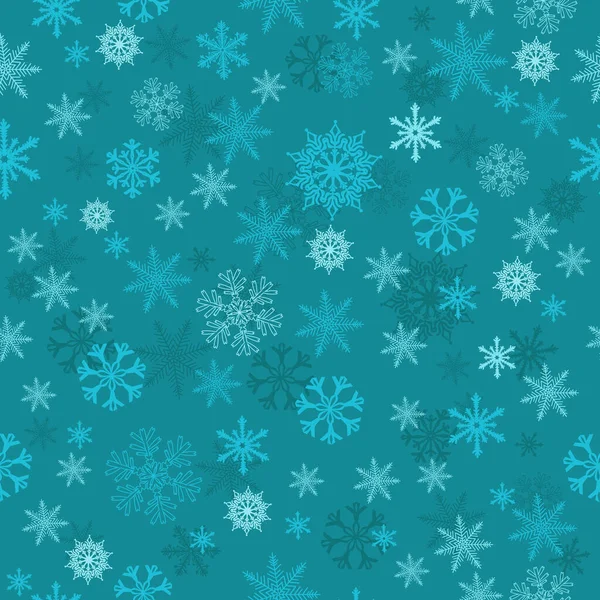 Бесшовный снежинки фон. Векторная иллюстрация — стоковый вектор