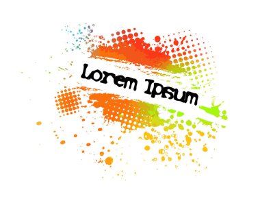 Metin için soyut çok renkli lekeler. Vektör illüstrasyonu