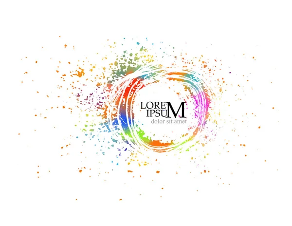 Happy Holi kart şablonunun vektör çizimi