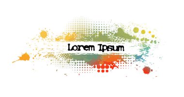 Metin için soyut çok renkli lekeler. Vektör illüstrasyonu